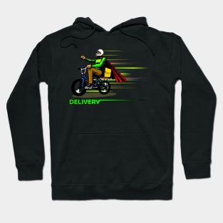 delivery man illustration Hoodie